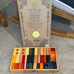 Sold out set Wooden story Wooden Colorful Building Blocks Set 52 pcs